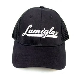 Lamiglas Black W/ Grey Logo Mesh Hat APPAREL & GEAR