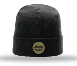 Lamiglas Black Wool Beanie W/ Olive Surfcasting Division Patch