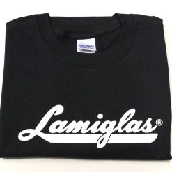 APPAREL & GEAR Lamiglas Black W/ White Logo T-Shirt